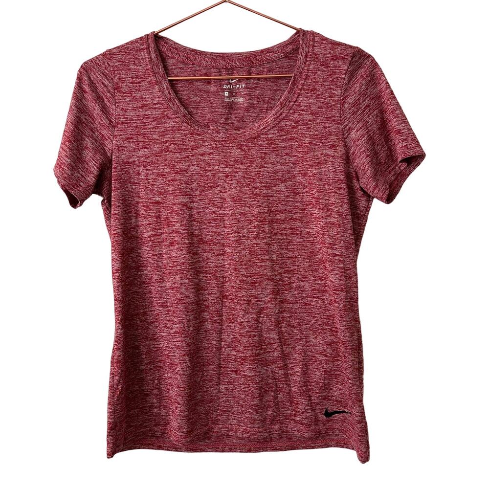 Nike Legend Dry Training Scoop Neck Tee T-shirt short sleeve Heather red 902082